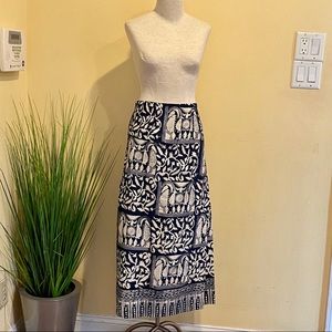 PASSPORTS OF PIER 1 IMPORTS Batik Print Wrap Skirt